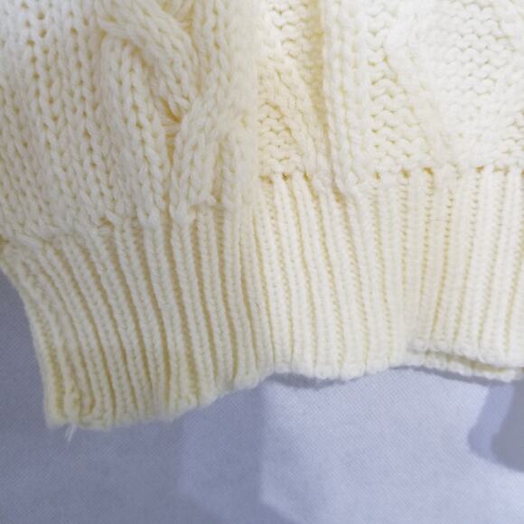 Vintage Blake & Manley Cable Knit Sweater Crew Neck Acrylic No Size Tag - Picture 5 of 10